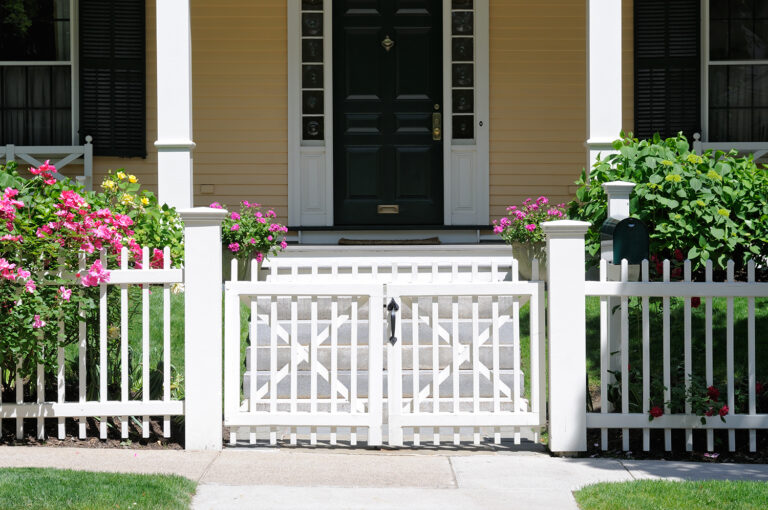Nice home entryway, curb appeal concept