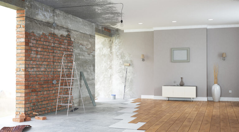 New home renovations concept