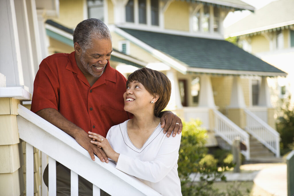 Older couple, empty nesters preparing for downsizing and retirement