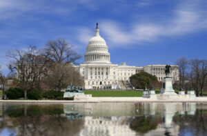 Capitol building, representing election results affecting real estate market.