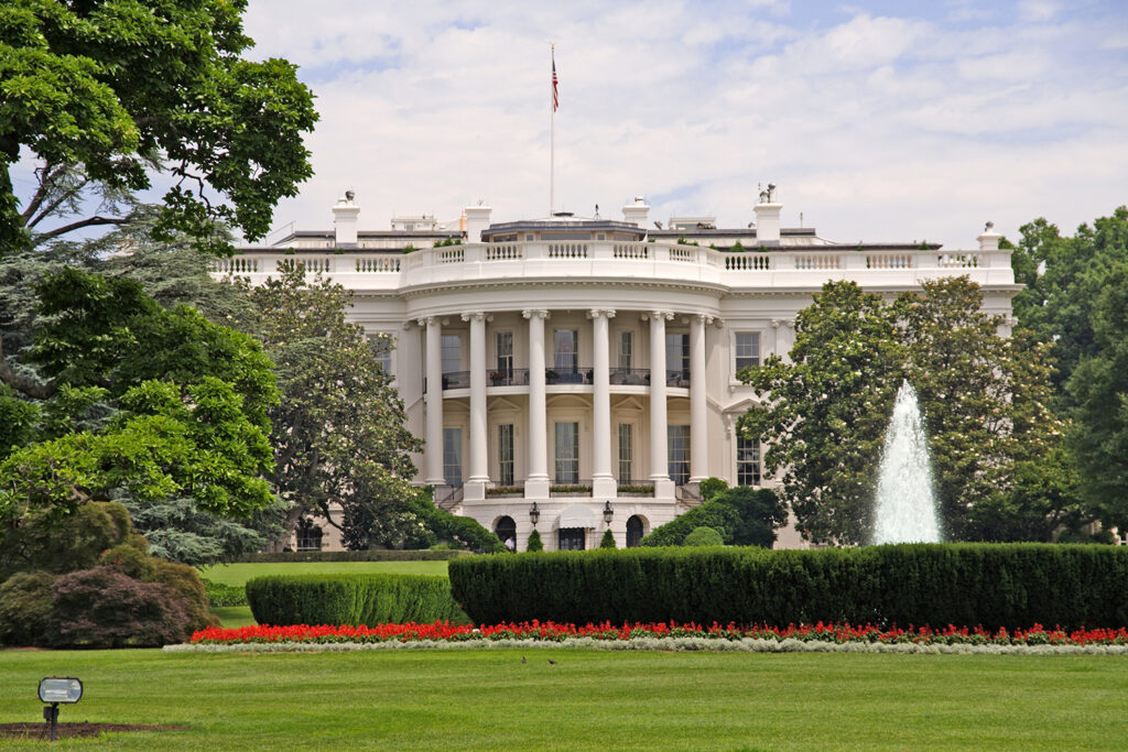 White House, representing election year real estate trends.