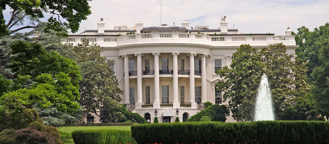 White House, representing election year real estate trends.